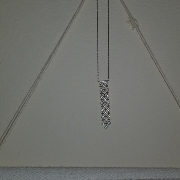 Nine West Crystal Drop Pendant Necklace - Picture 2 of 6